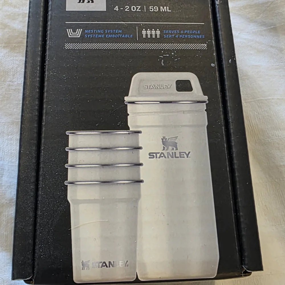 Stanley White  Nesting Shot Glass Set - Stainless 4-Pack - Picture 2 of 3